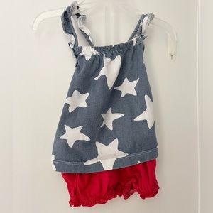Americana two-piece star outfit